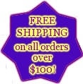 FREE SHIPPING on all orders over $100!